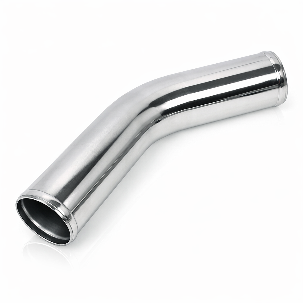 3.0" alloy tubing 45 degree elbow bend polished
